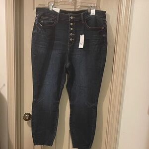 NWT Judy Blue Dark Wash High Waist Skinny Jeans